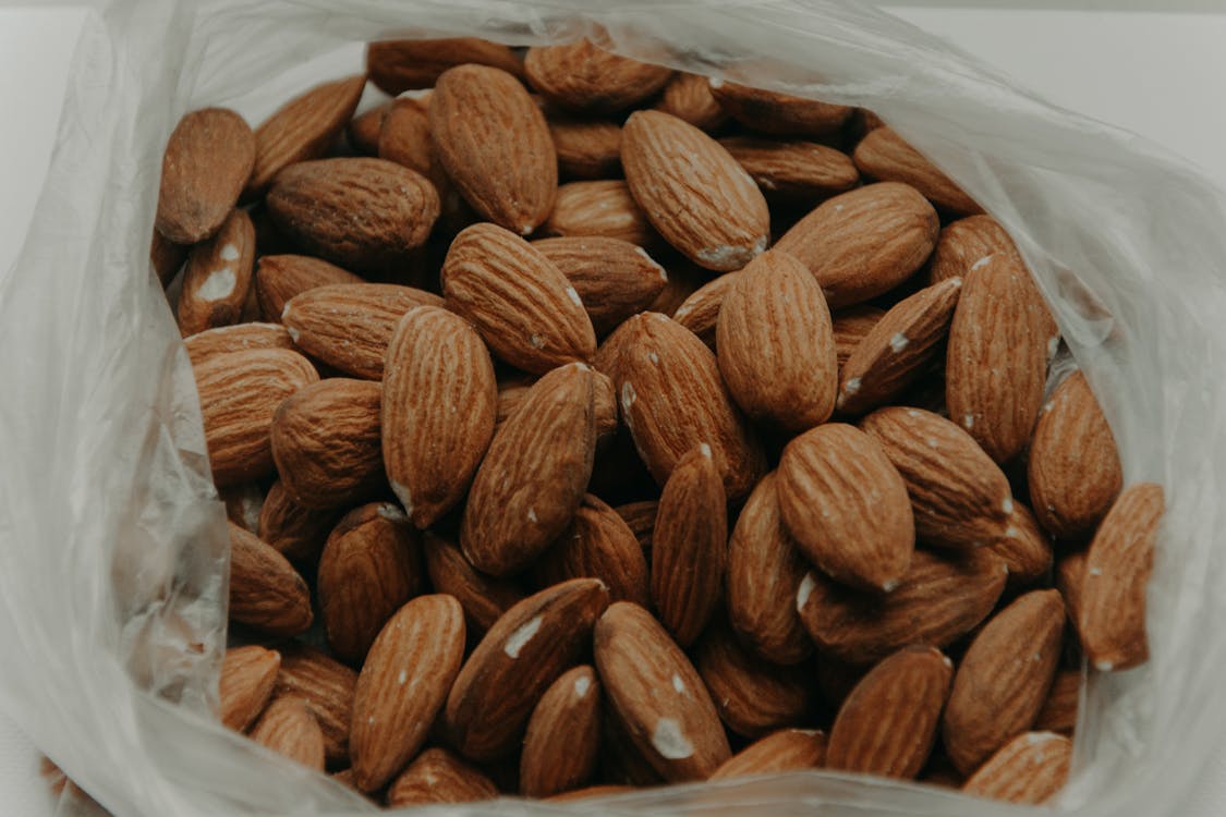 Close-Up Photography of Almond Nuts