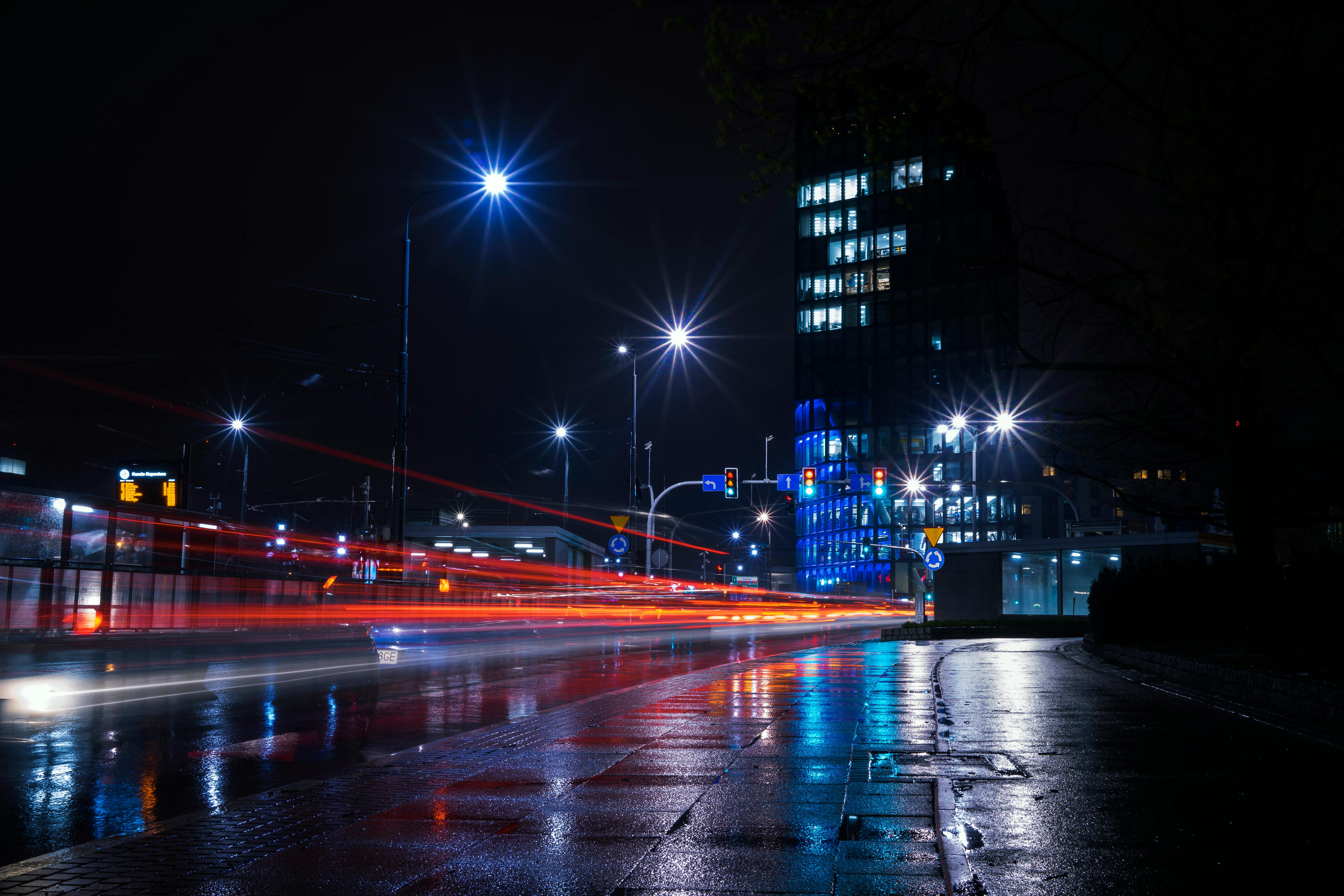 Time Lapse Photography Of Road During Night Time · Free Stock Photo