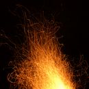 Burning Flame of a Bonfire