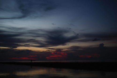 Kostenloses Stock Foto zu abend, dämmerung, deich