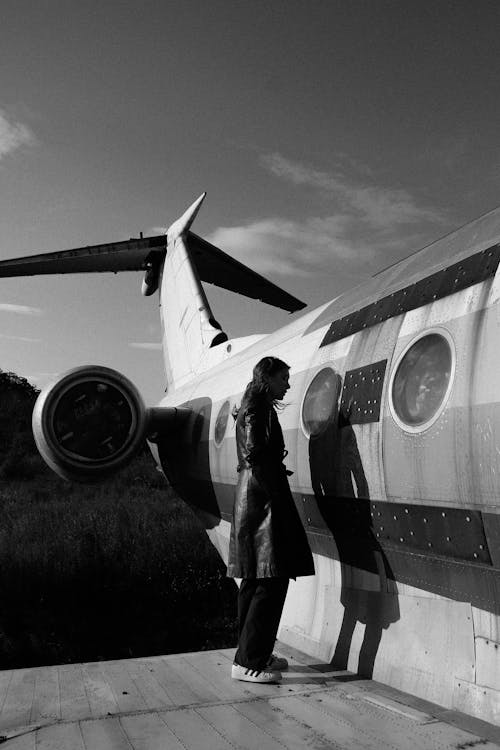 Free stock photo of air, airplane, autmn mood