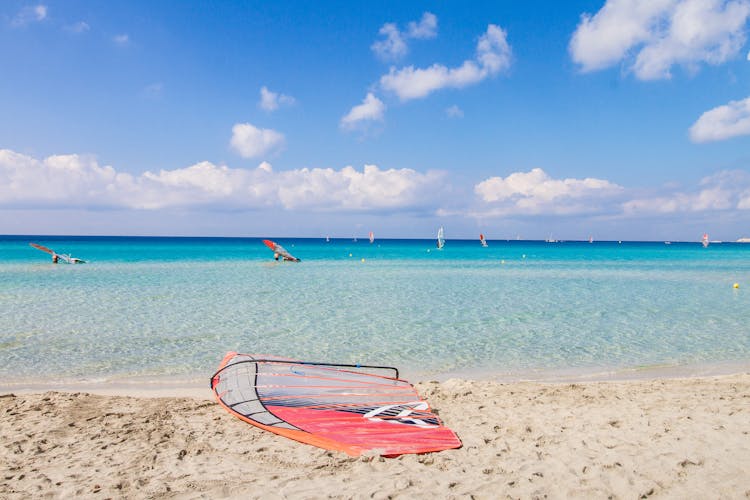 Windsurfing Board On The Sand