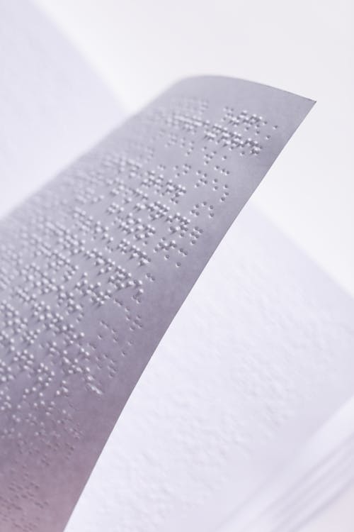 A Page of Braille Book 