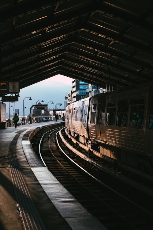 Moving Train on a Railway