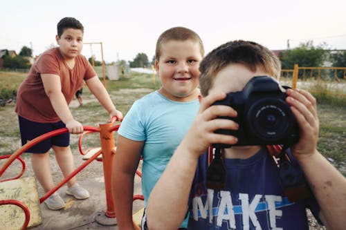 Imagine de stoc gratuită din aparat foto DSLR, băieți, copii