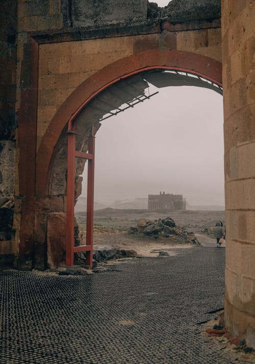 Ruins of the Entrance to the Fortress in Ani, Turkey