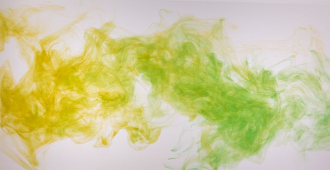Yellow and Green Smoke Effect