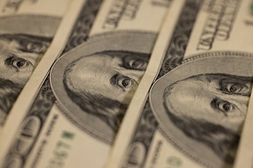 Free Close-Up Shot of Dollar Bills  Stock Photo