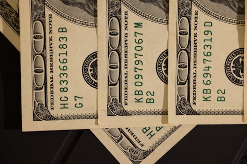Free Dollar Bills In Close-Up Photography Stock Photo