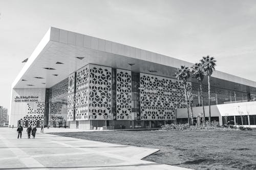 Безкоштовне стокове фото на тему «Будівля, відтінки сірого, Залізнична станція Рабат Агдал»