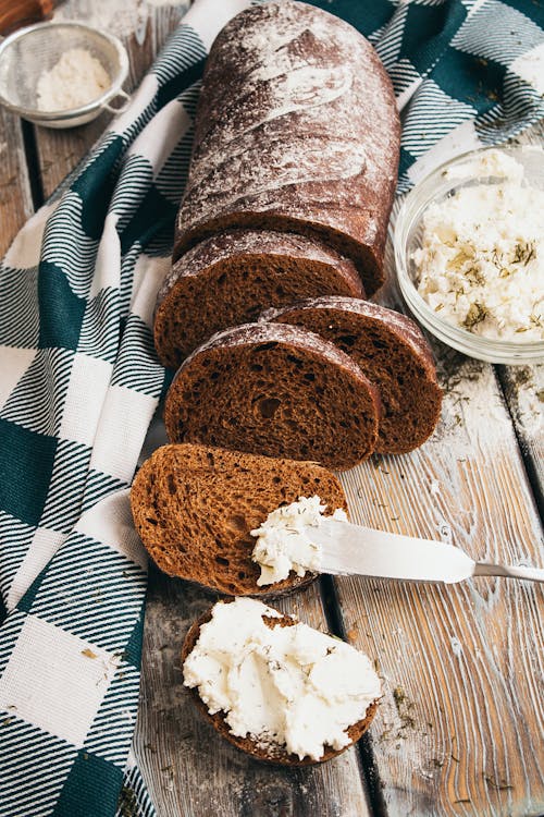 Kostenloses Stock Foto zu brot, butter, essensfotografie