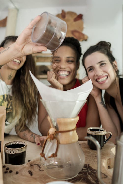 Free Women Making Coffee Stock Photo