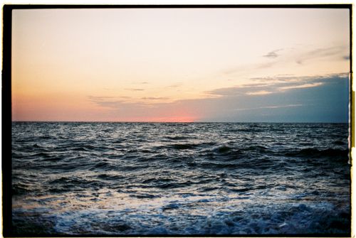 Free Captivating view of the sunset over the Black Sea with gentle waves. Stock Photo