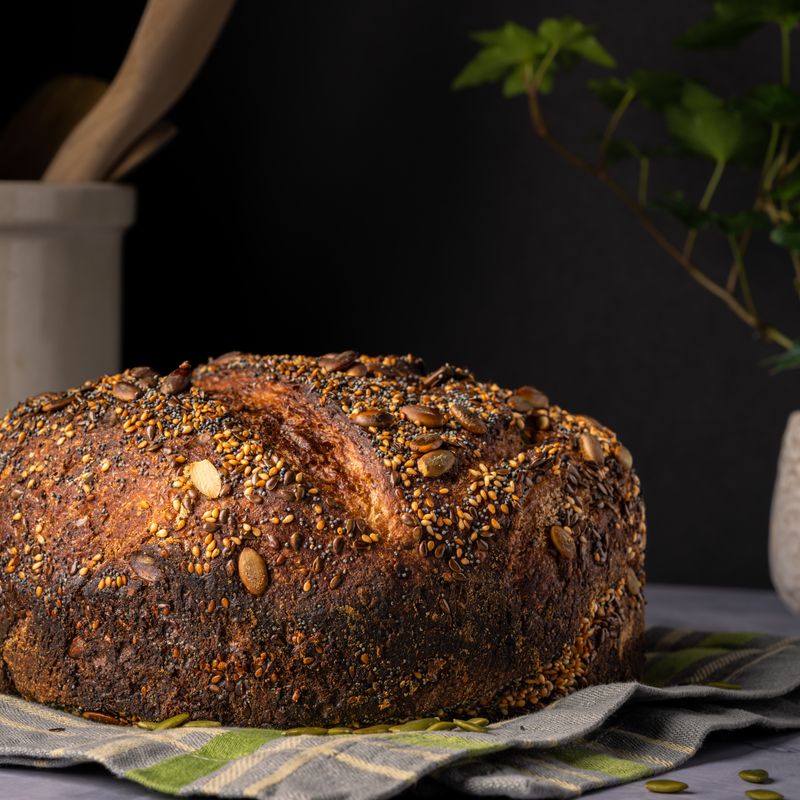 Sourdough Seeded Everything Loaf