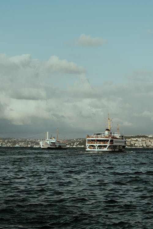 Ferry Boats in the Ocean