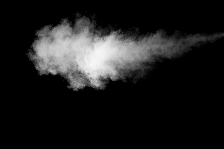 Smoke On A Black Background