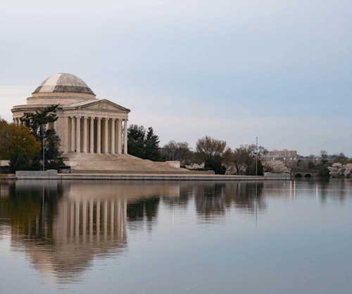 The Thomas Jefferson Memorial in Washington DC