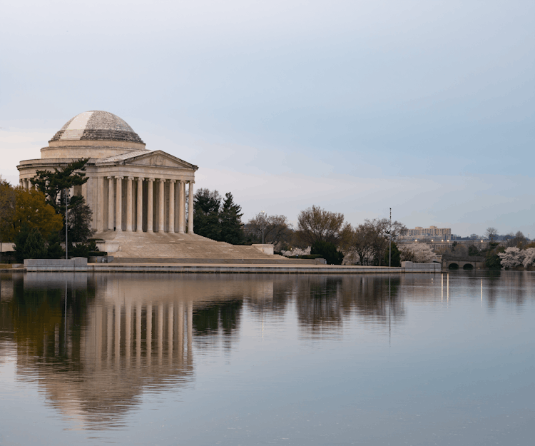 The Thomas Jefferson Memorial In Washington DC