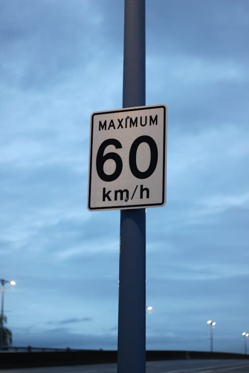 Road Sign on a Post