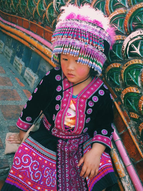Girl Wearing Traditional Wear