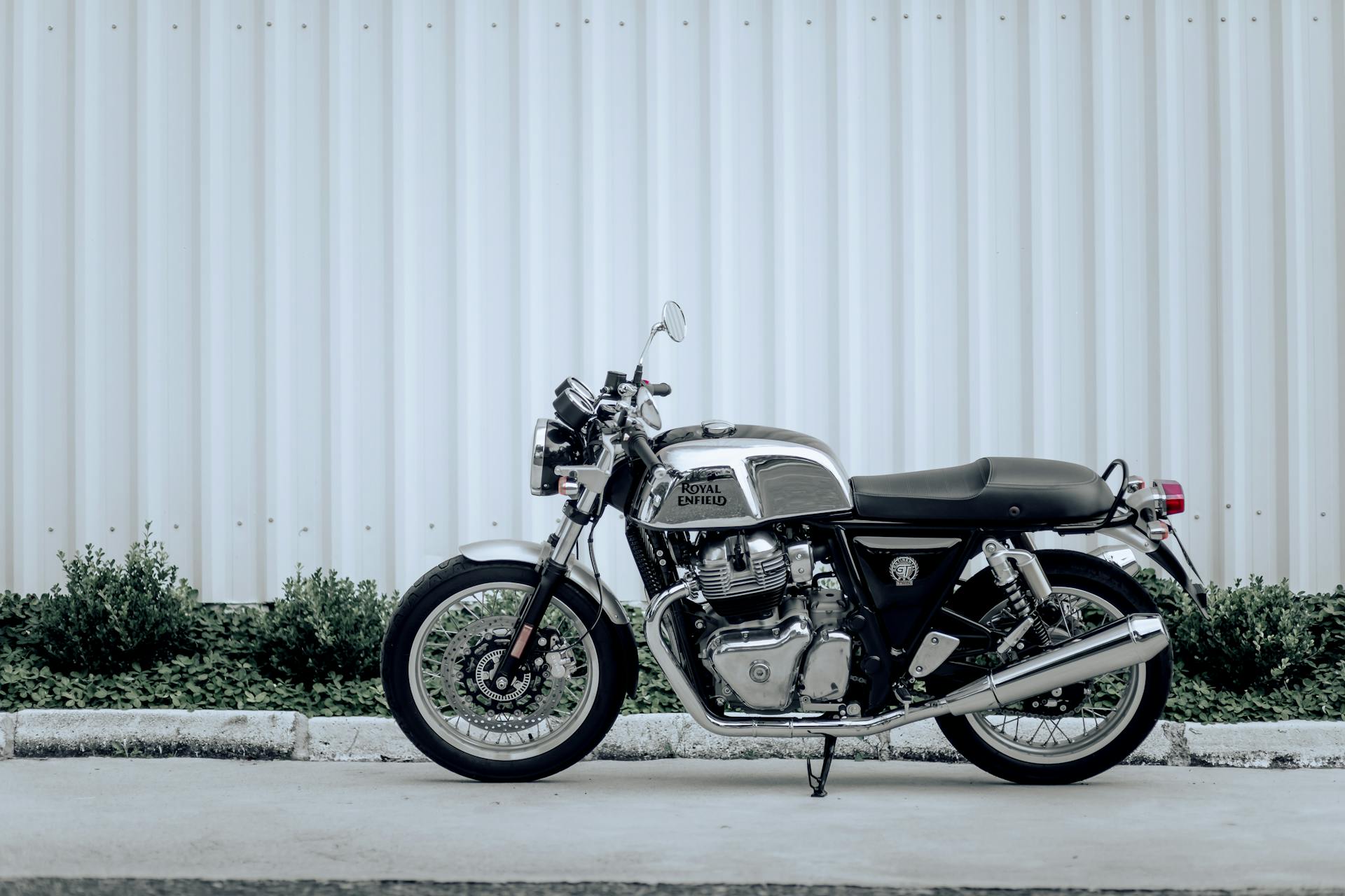 A Side View of Sports Bike