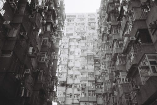 Darmowe zdjęcie z galerii z architektura, beton, czarno-biały