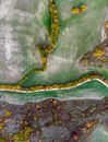 Aerial Photo of Farmland and Wasteland in Autumn Colors