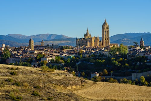 View of the Alcazar of Segovia, Spain 