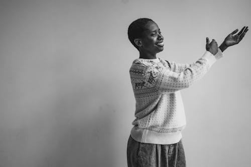 Photos gratuites de échelle des gris, femme, femme africaine