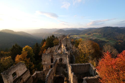 Free Prandegg Ruined Hill Castle in Austria Stock Photo