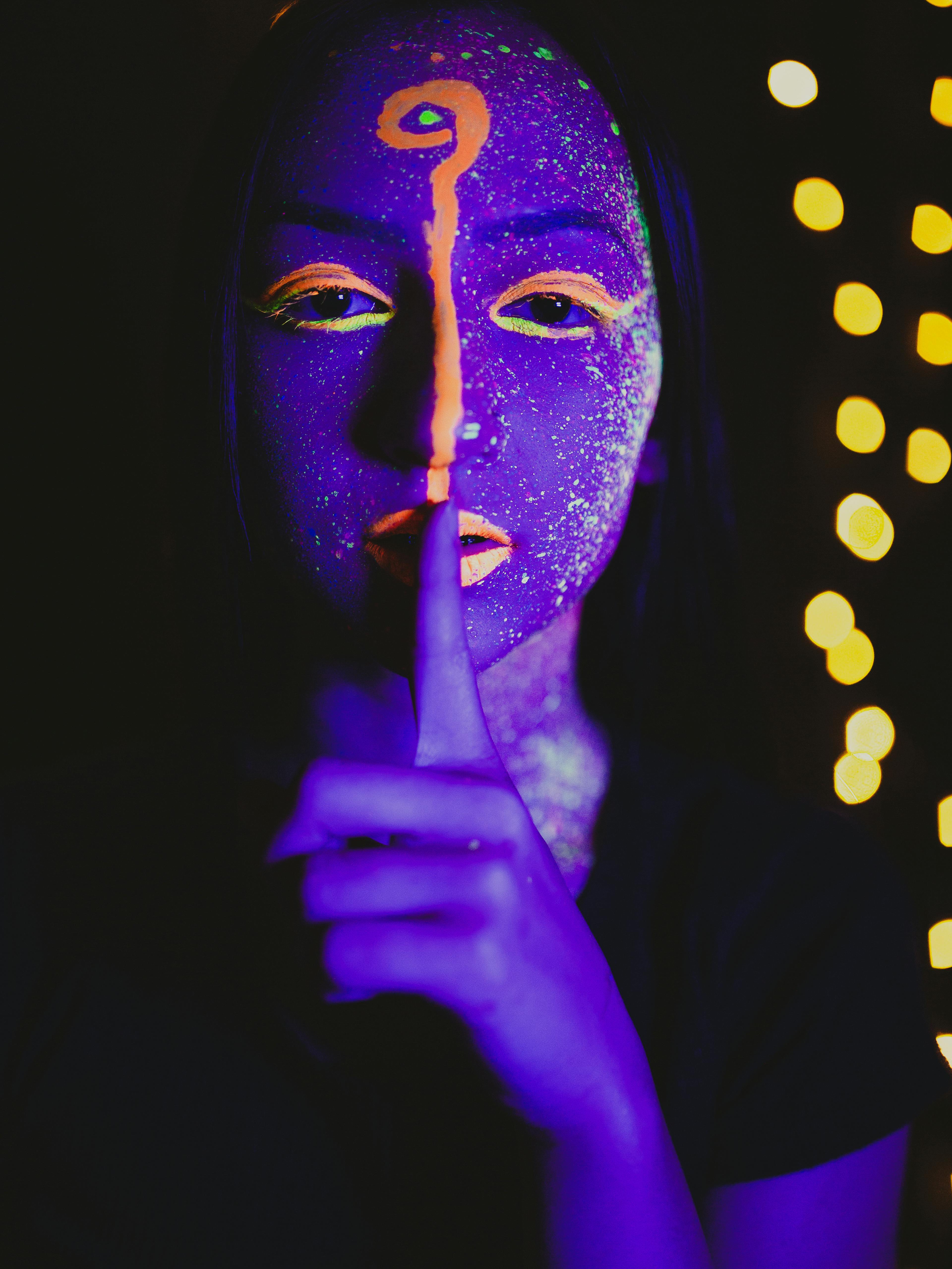 2,600+ Neon Face Paint Stock Photos, Pictures & Royalty-Free