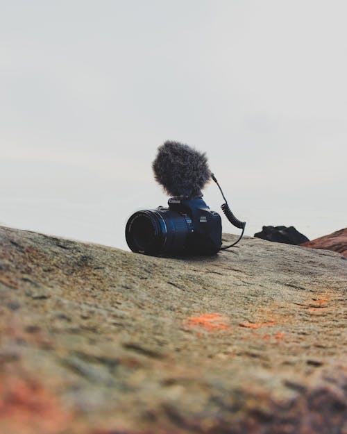 Free A Camera With a Microphone Stock Photo