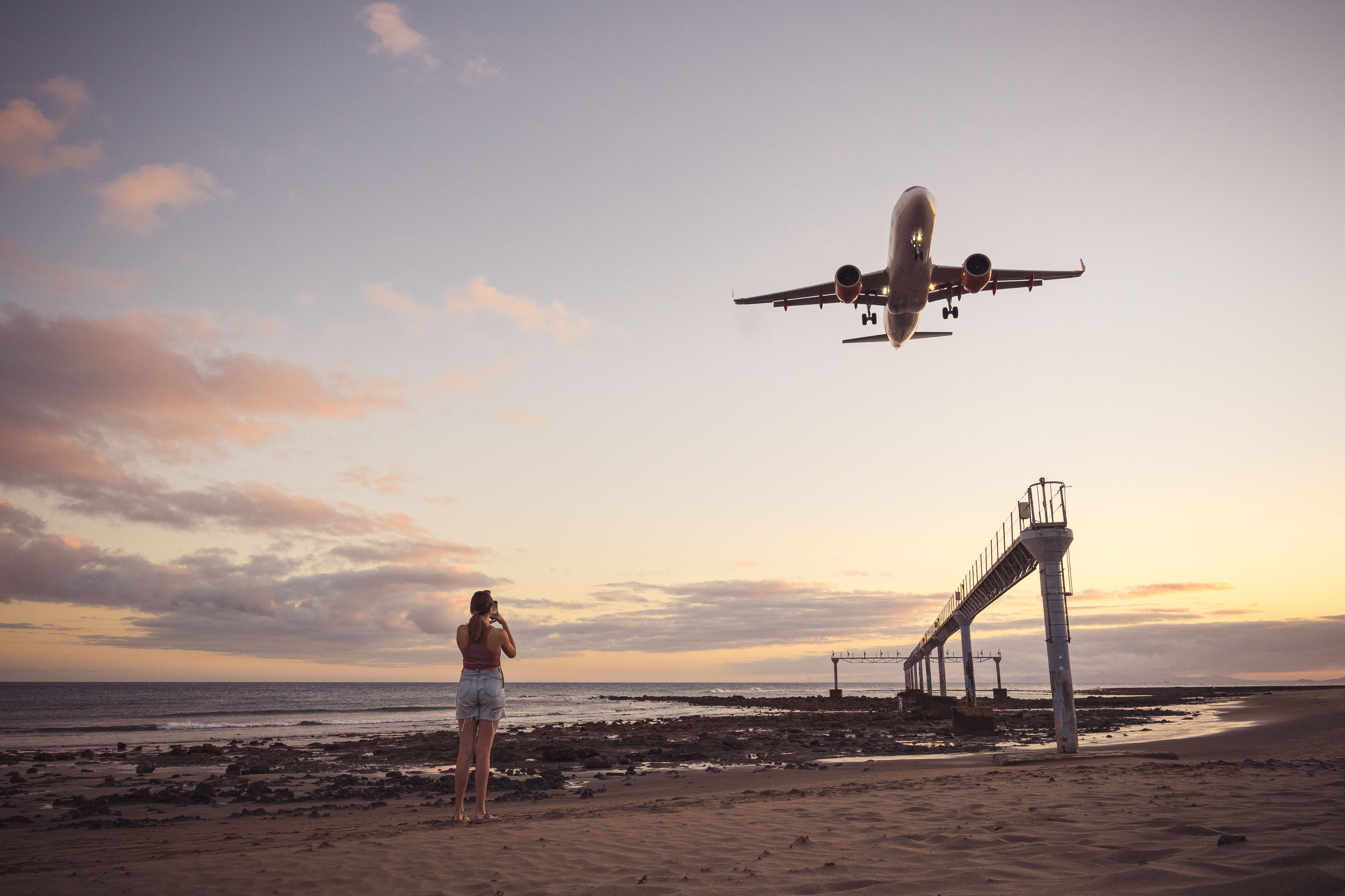 Runway on a remote island