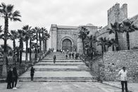 The Facade of Almohad Gate of Kasbah of the Udayas