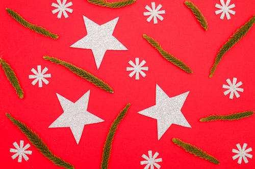 Free Red White and Green Christmas Background Stock Photo