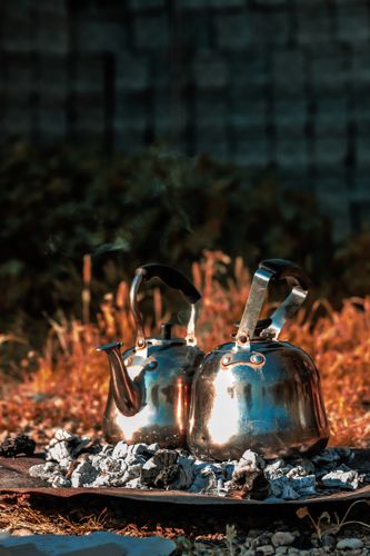 Rustic Copper Kettle Pot