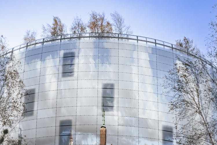 Modern Building And Trees