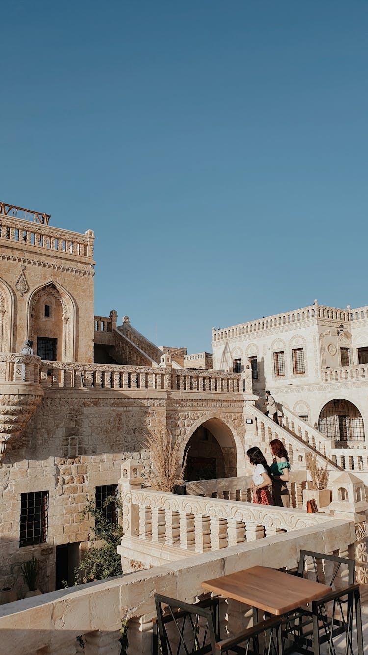 Staircase In The Seluklu Kona Hotel In Mardin, Turkey