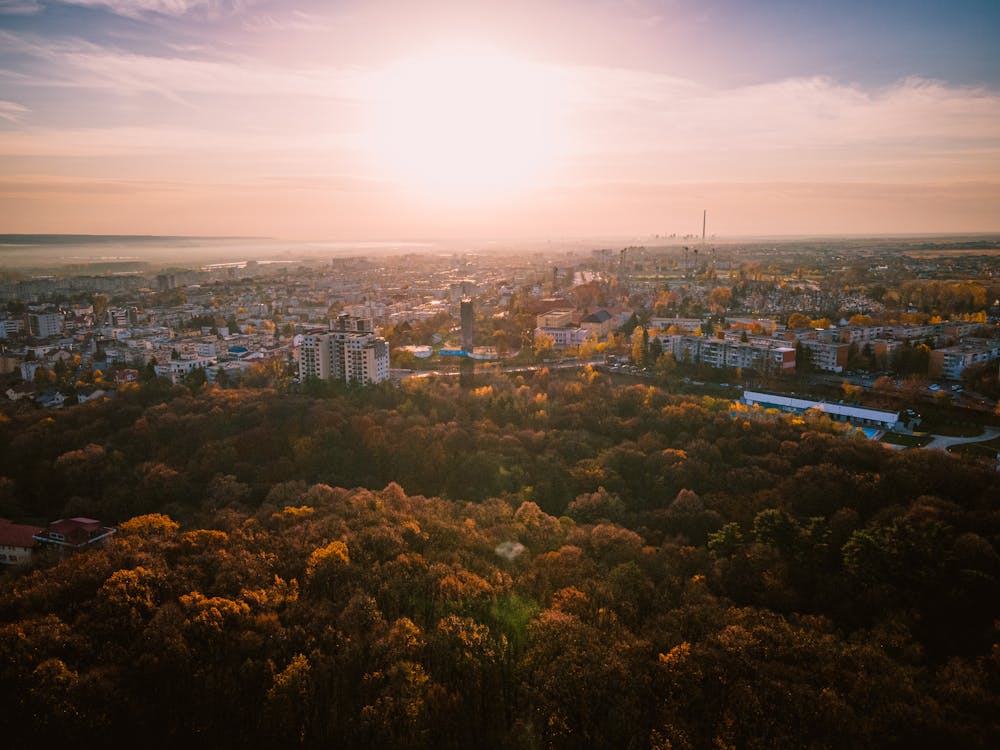 Бесплатное стоковое фото с autum, беспилотный полет, вид с квадрокоптера