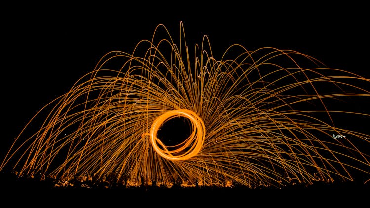 Steel Wool Show Creating Sparks