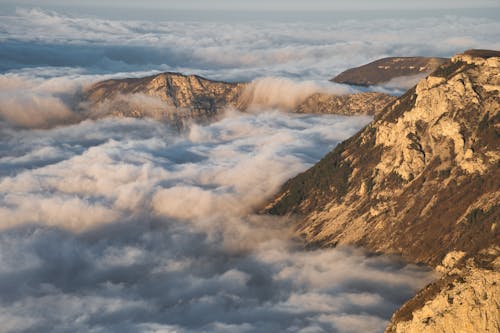 Gratis arkivbilde med bilde, fjelltopper, fra luften