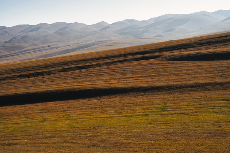 Landscape Of Mountains And Hills 