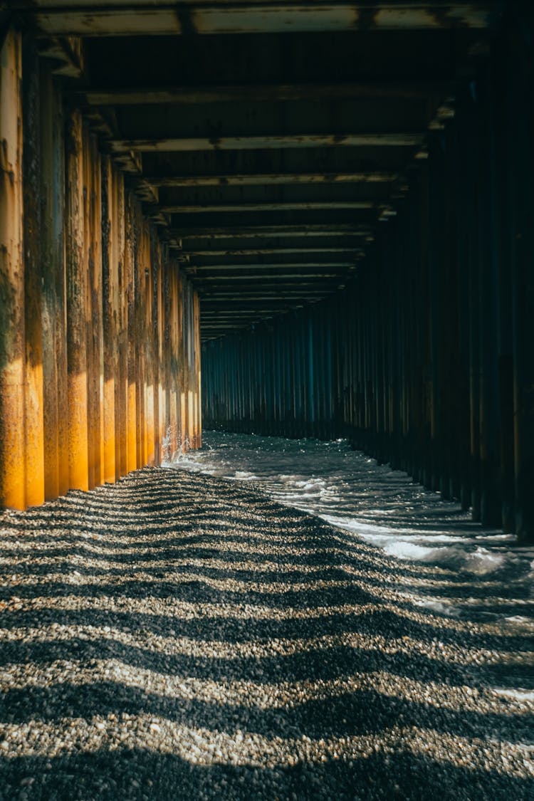 Tunnel On Beach