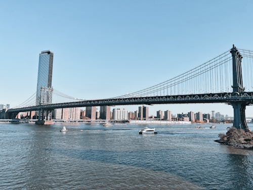 Manhattan Bridge over the East River, New York, USA