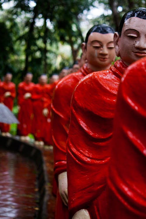 Kostnadsfri bild av buddhism, grupp, ha på sig
