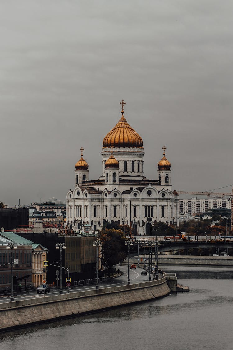 The View Of The Cathedral Of Christ The Savior