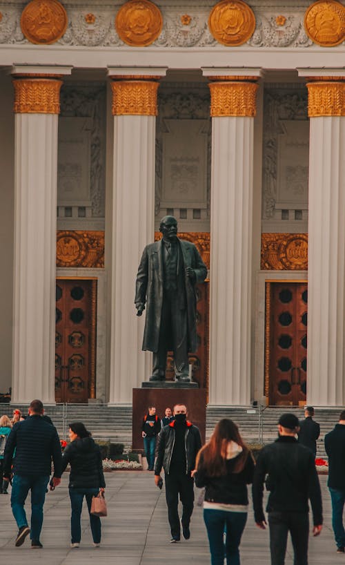 A Statue of Lenin in the All-Russia Exhibition Center