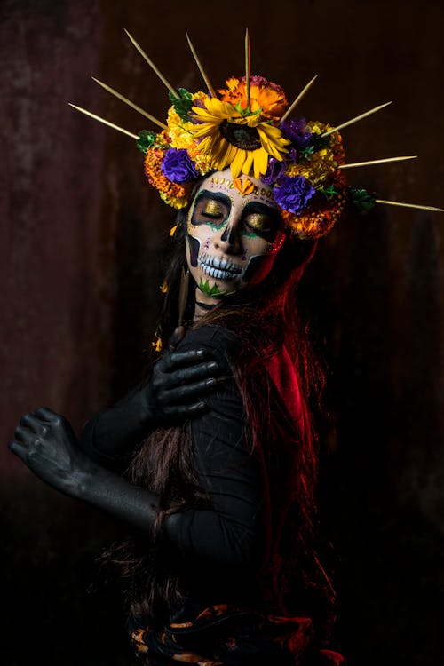 Immagine gratuita di celebrazione, dia de muertos, donna