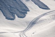 Aerial View of a Road in the Middle of a Desert