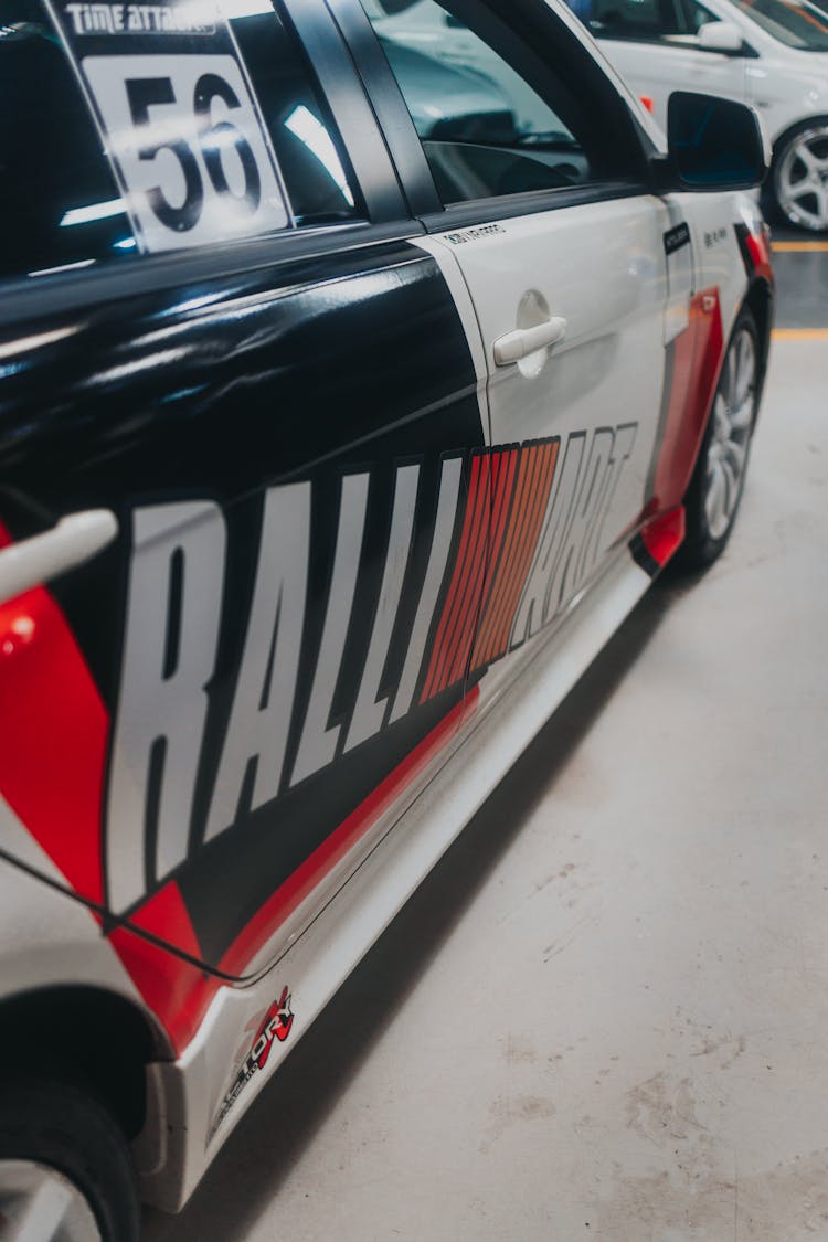 Close-up Of A Car With Ralliart Livery